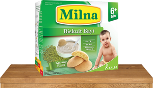 milna biskuit bayi 6 bulan kacang hijau