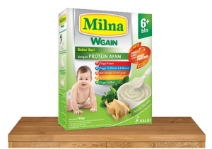 milna bubur bayi wgain 6 bulan ayam bayam