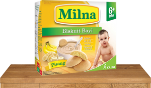 milna biskuit bayi 6 bulan pisang